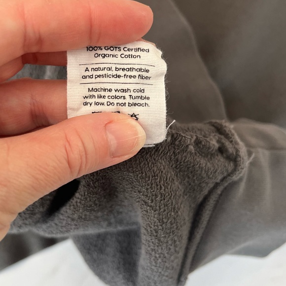 MATE The Label Organic Cotton Crewneck Gray sweatshirt size medium - Picture 4 of 8